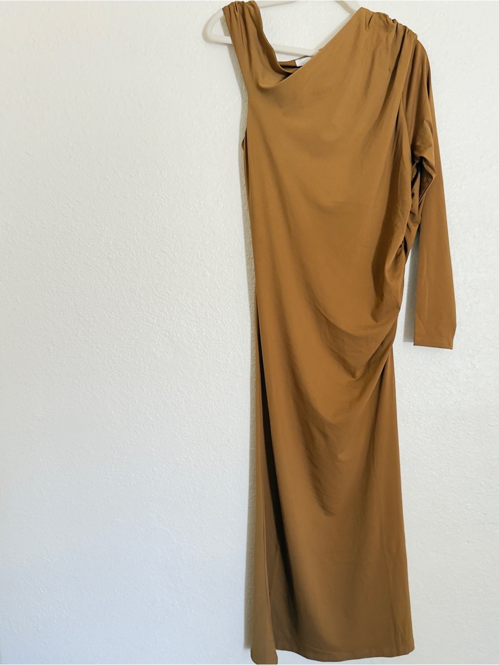 H&M DRAPED ONE-SHOULDER DRESS - Picture 7 of 16